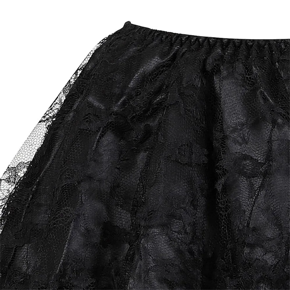 Sexy Kostuum Rok Vrouwen Drie Lagen Rok Ruffly Met Kant Tulle Geplooide Rok Showgirl Night Party Rokken Match Corset S-6XL