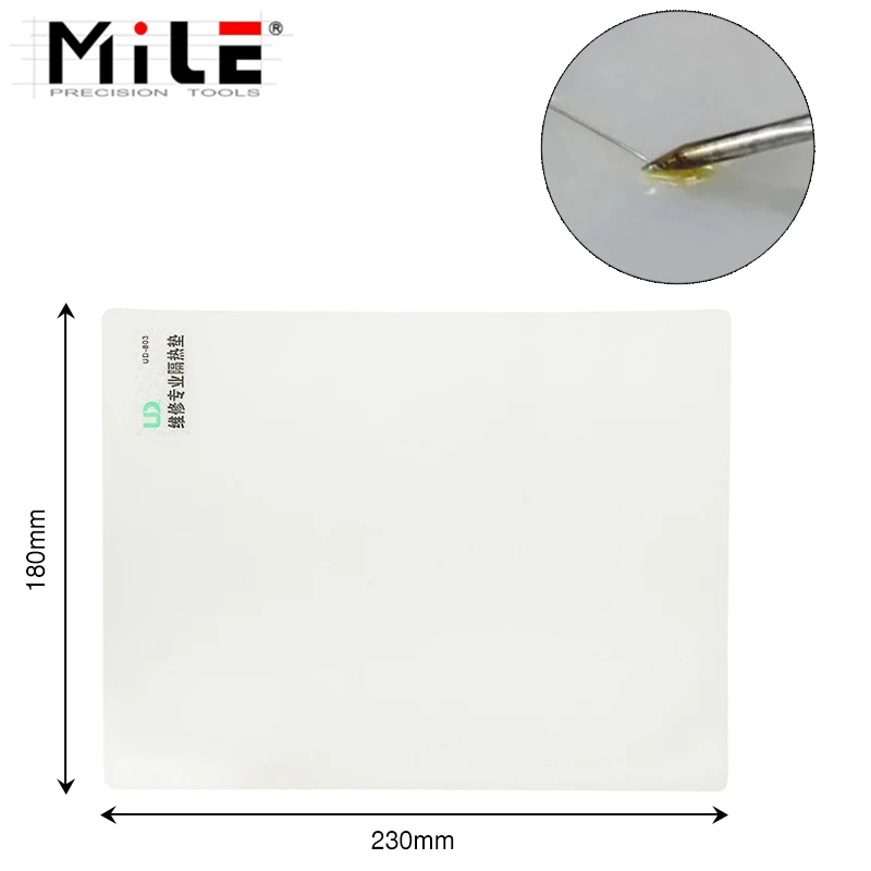 

MILE White Heat Insulation Silicone Pad Maintenance Platform BGA Soldering Repair Station Hot Gun Partner