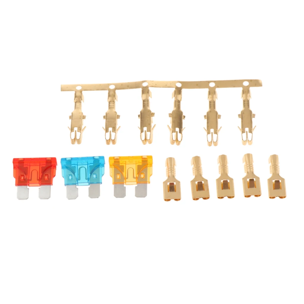Automotive Marine RV Boat Fuse Relay Holder 4-Slot Relay Box 1 Relay 3 Fuses Automotive Fuse Relay Box Holder Relay Socket