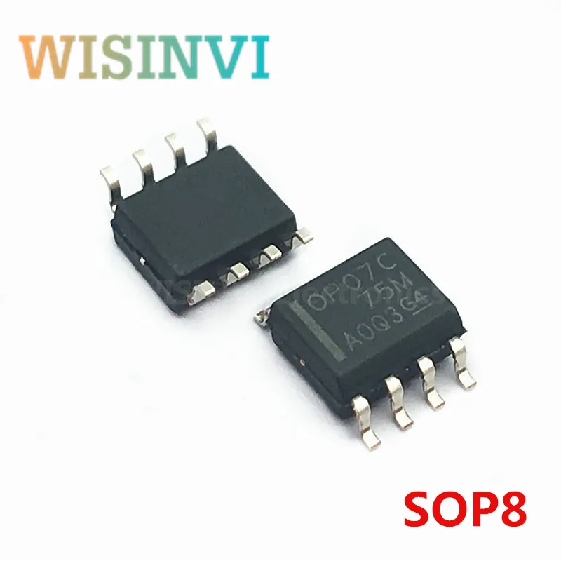 

100 PCS OP07CDR OP07CD OP07C OP07 SOP8 OPAMP GP 1 CIRCUIT