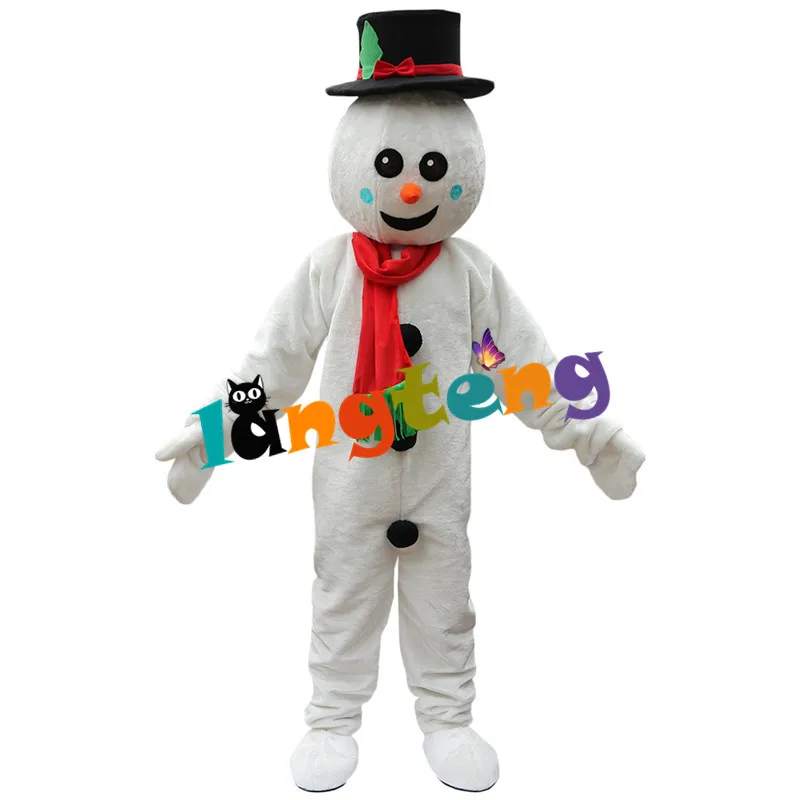 

913 Snowman Mascot Costume Fancy Dress Christmas Cosplay For Adult Character Outfit