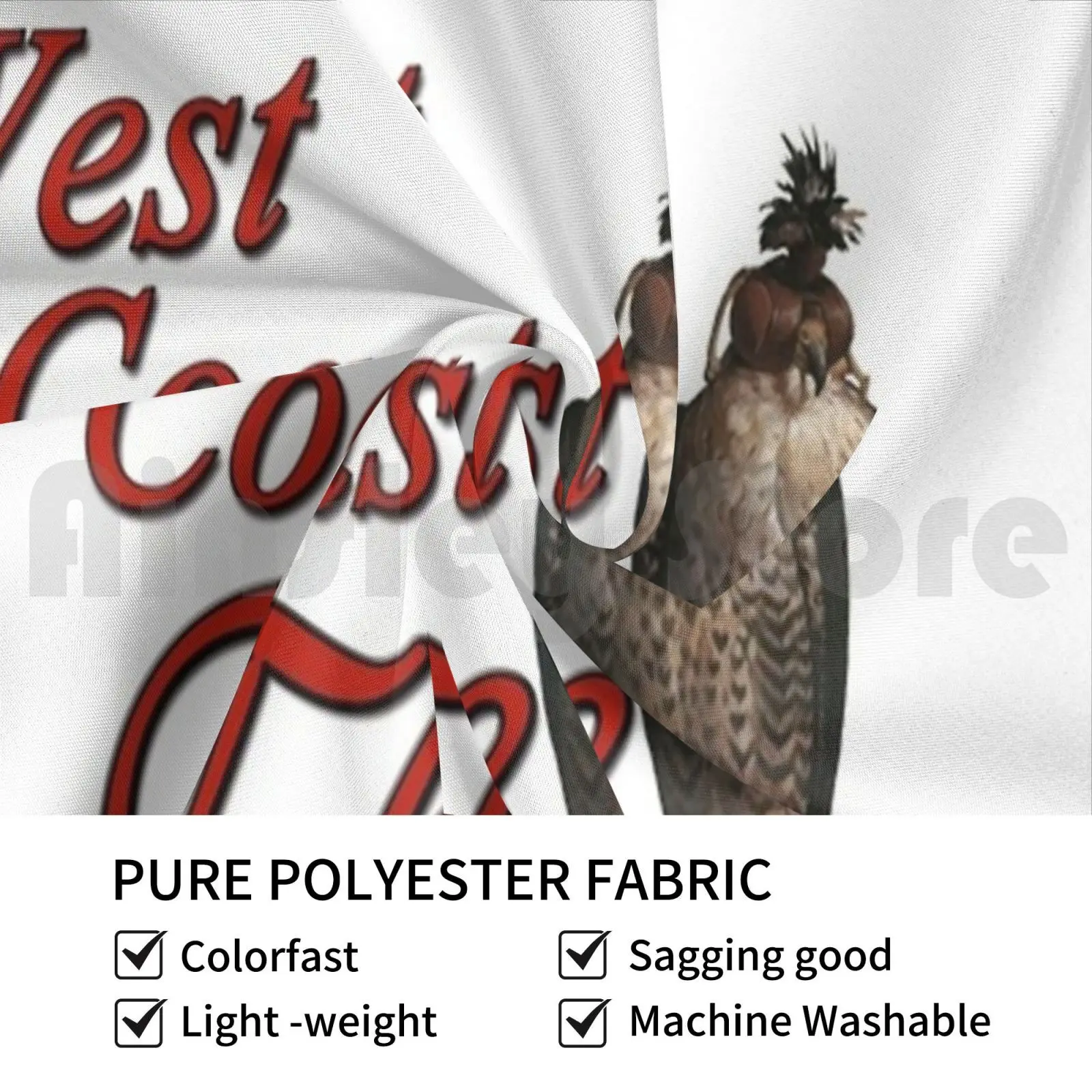 Our Original Logo Tapestry Living Room Bedroom Falconry West Coast Falconry Falcons Hawks