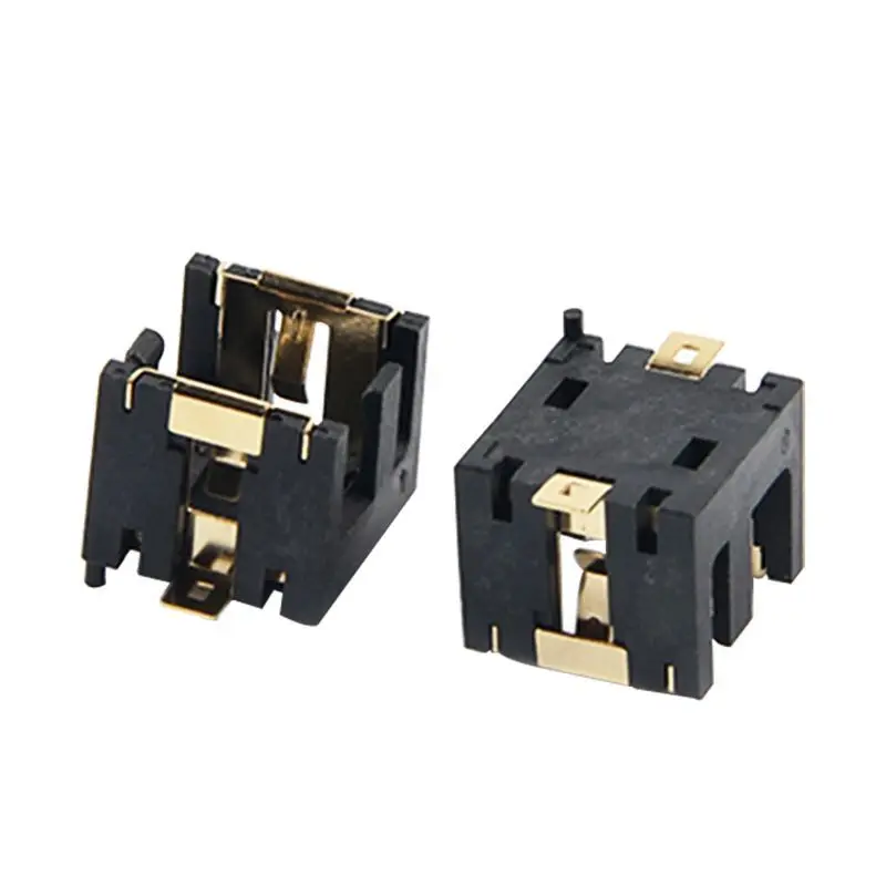 Gold Plating SMT AG13 Battery Holder For 2pcs AG13/LR44 Button Cell Batteries Socket Holder Plastic Case