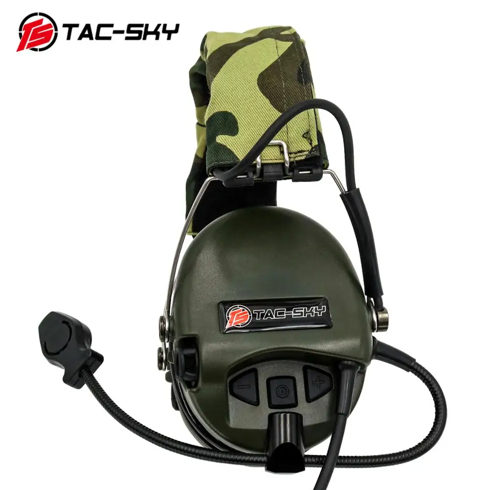 TAC-SKY Sordin silicone earmuffs noise reduction pickup hunting shooting sports headphones military tactical headphones FG