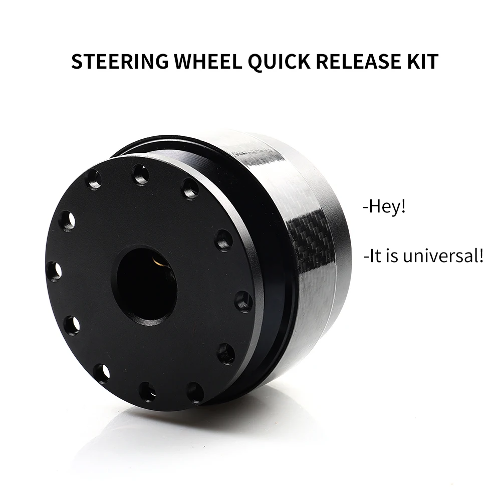 Racing Car Steering Wheel Quick Release Hub Real Carbon fiber Adapter Boss Kit Steering Wheel Quick Release Kit Universal