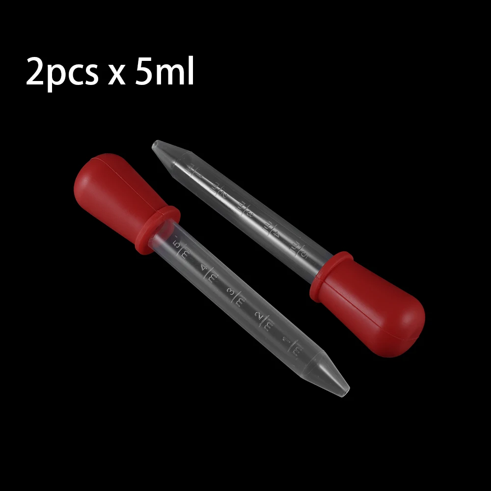 2/5 Stück 5 ml klare Silikon-Tropfer, Messpipette, flüssige Lebensmittel-Tropfer für Epoxidharz, Süßigkeitenformen, Schmuckherstellung, Werkzeuge
