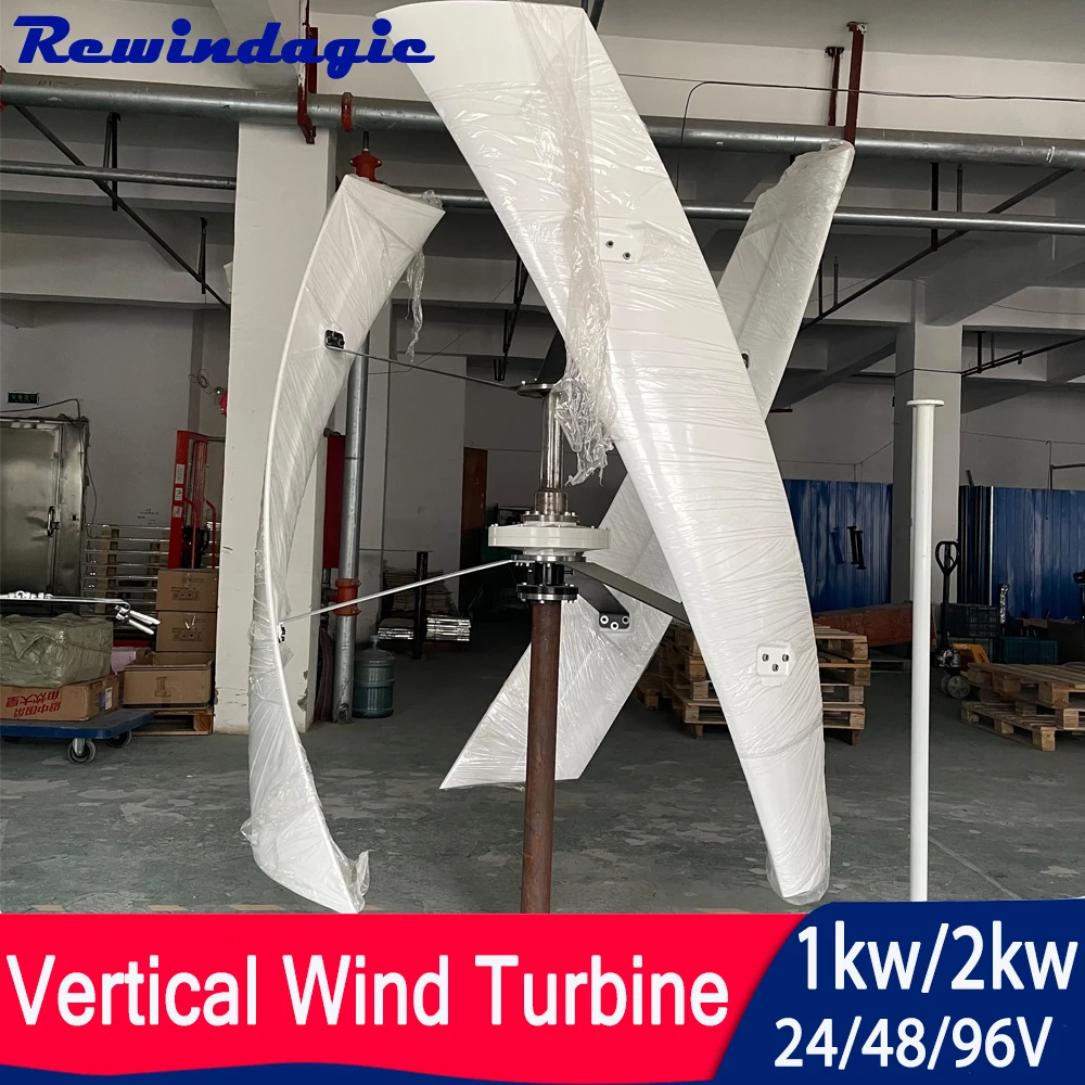 

Wind Turbine Vertical 1000W 2000W 600W Maglev Wind Generator With Hybrid Controller Grid Inverter Alternative Energy Homeuse