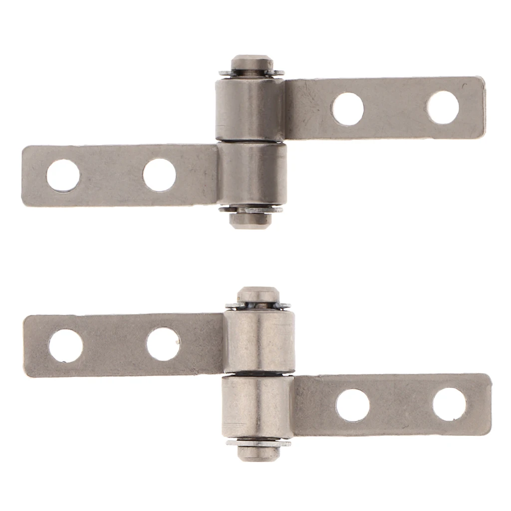 2pcs Nickel 0.1N.m 360 Degree Rotation Torque Type Friction Positioning Hinge, 3.3mm Hole & 19mm Length