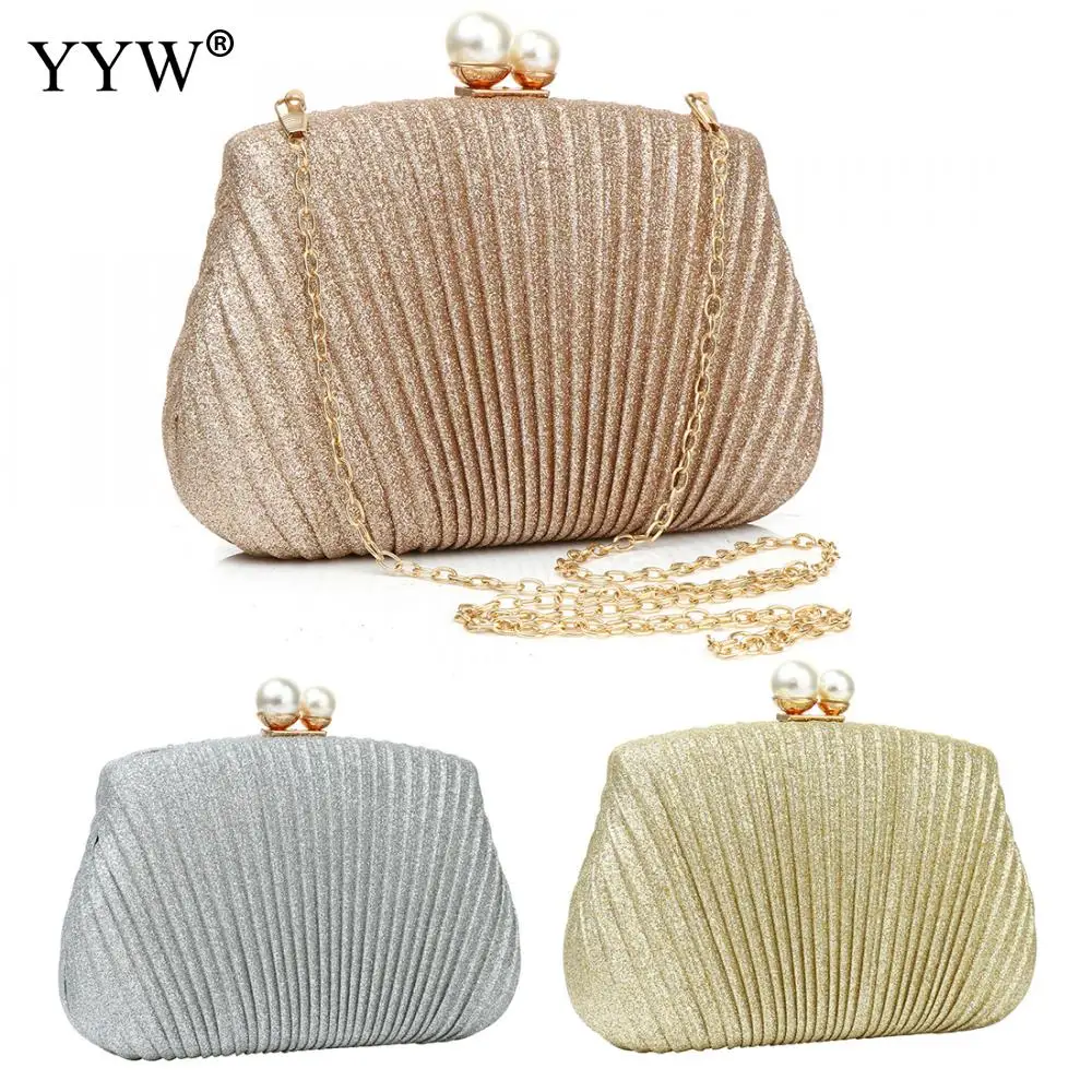 Clutches For Women 2024 Party Designer Shoulder Bags Bridal Clucth Purse Rose Gold Evening Bag Bolso Mujer Banquet Glitter Pouch