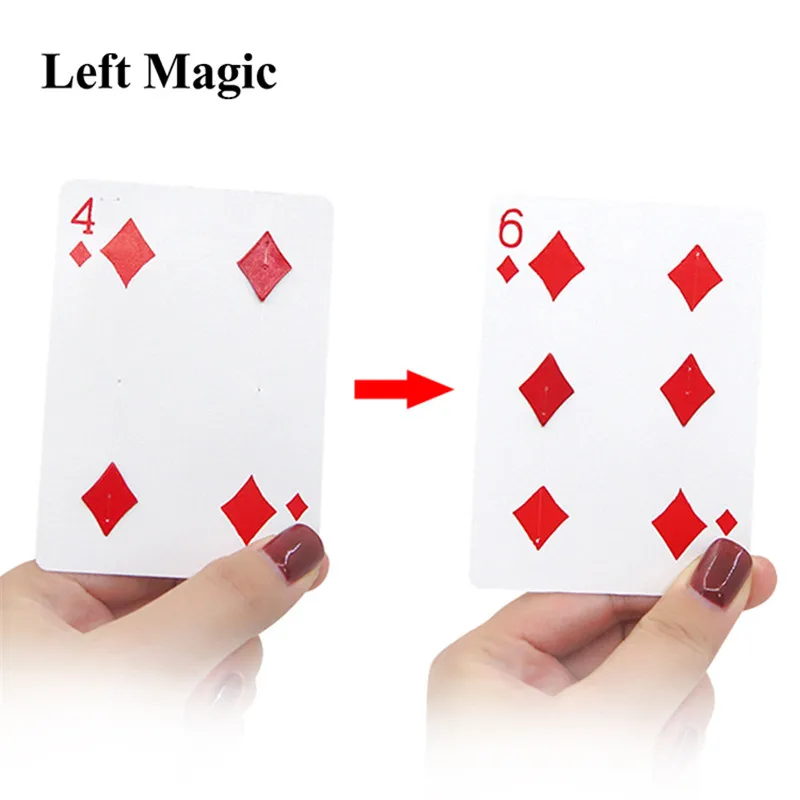 

Fantastic 4 to 6 Moving Point magic tricks Close Up Card Magic Professional Magician Trick Magic Tool Magic Prop