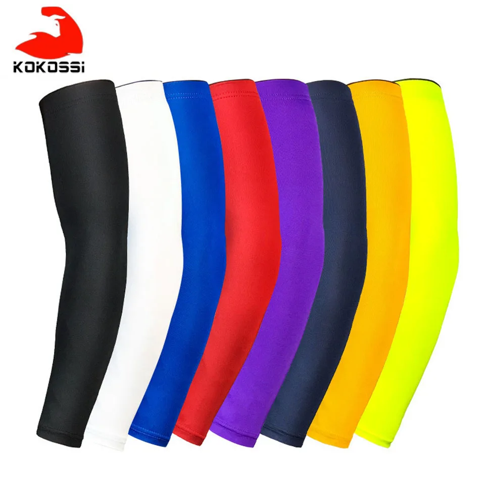 KoKossi Sports Arm Compression Sleeve Basketball Cycling Arm Warmer Summer Running UV Protection Volleyball Sunscreen Bands