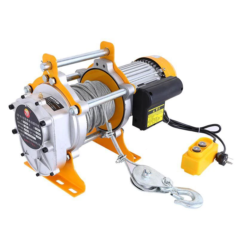 

500-1000/400-800 Aluminum Shell Crane 380V/220V 50Hz Multifunctional Electric Aluminum Shell Crane Home Decoration Lifting