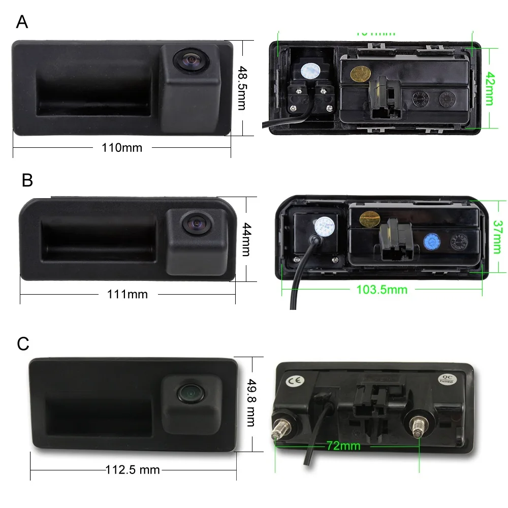 SINOSMART CanBus Reversing Dynamic Trajectory Parking Camera for Skoda Octavia Seat Golf Tiguan Audi A1 A3 A5 Q5 Q2 Q3 Q7 MQB