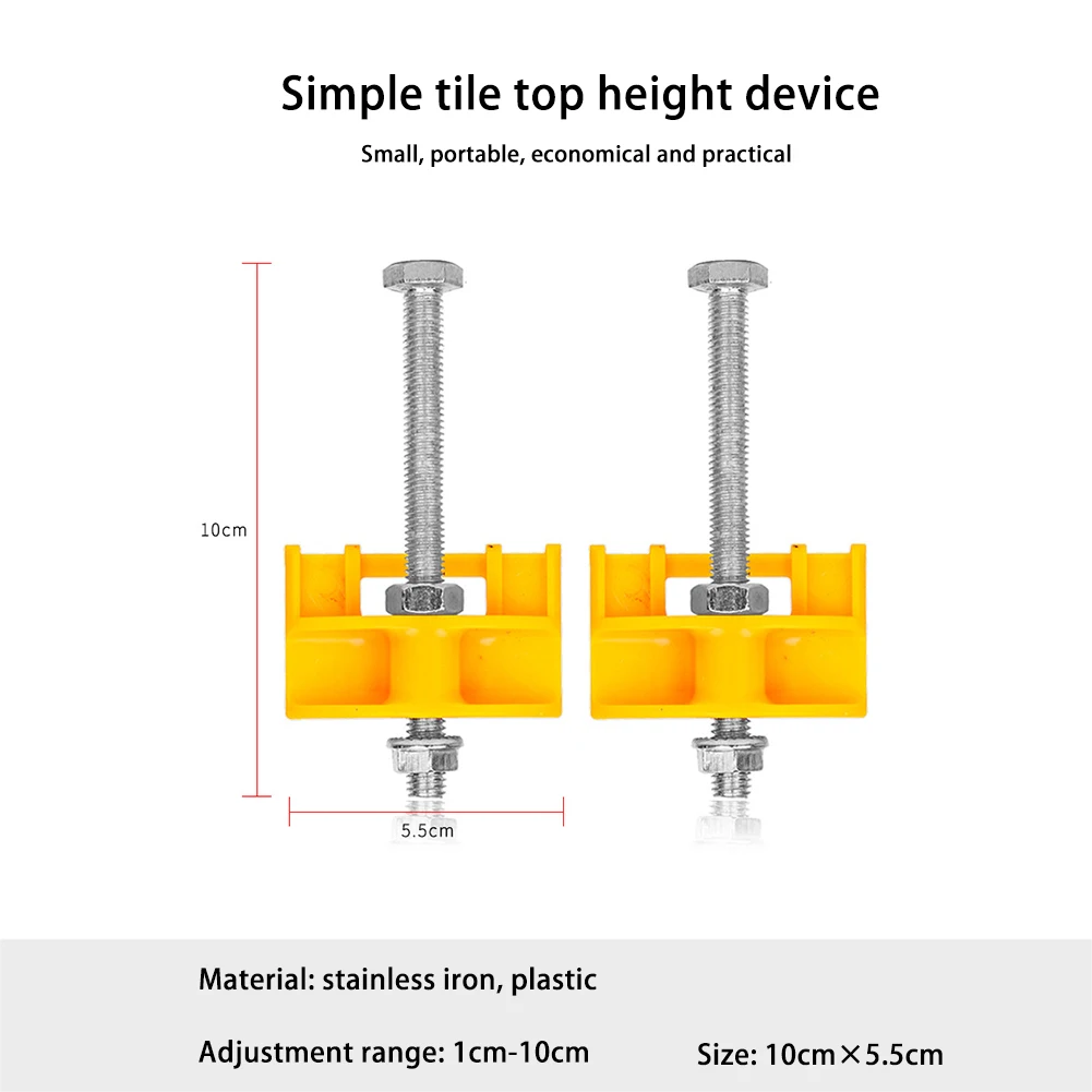 Imagem -03 - Tile Altura Ajustador para Construção Brick Locator Precise Regulator Wall Niveling Tiling Ajuste Elevando Ferramenta