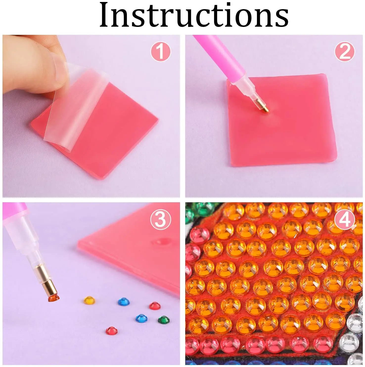 Diamond Painting Art Wax Glue Clay Mud Diamond Painting Accessory Tool  Dotting Glue Embroidery Cross-Stitch Painting Set