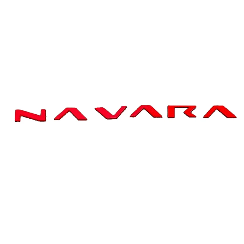 For Nissan Navara NP300 2021 Grille Top Logo Letter Grill NP300 3D Emblem Original Size ABS Sticker With Glue Chromium Styling