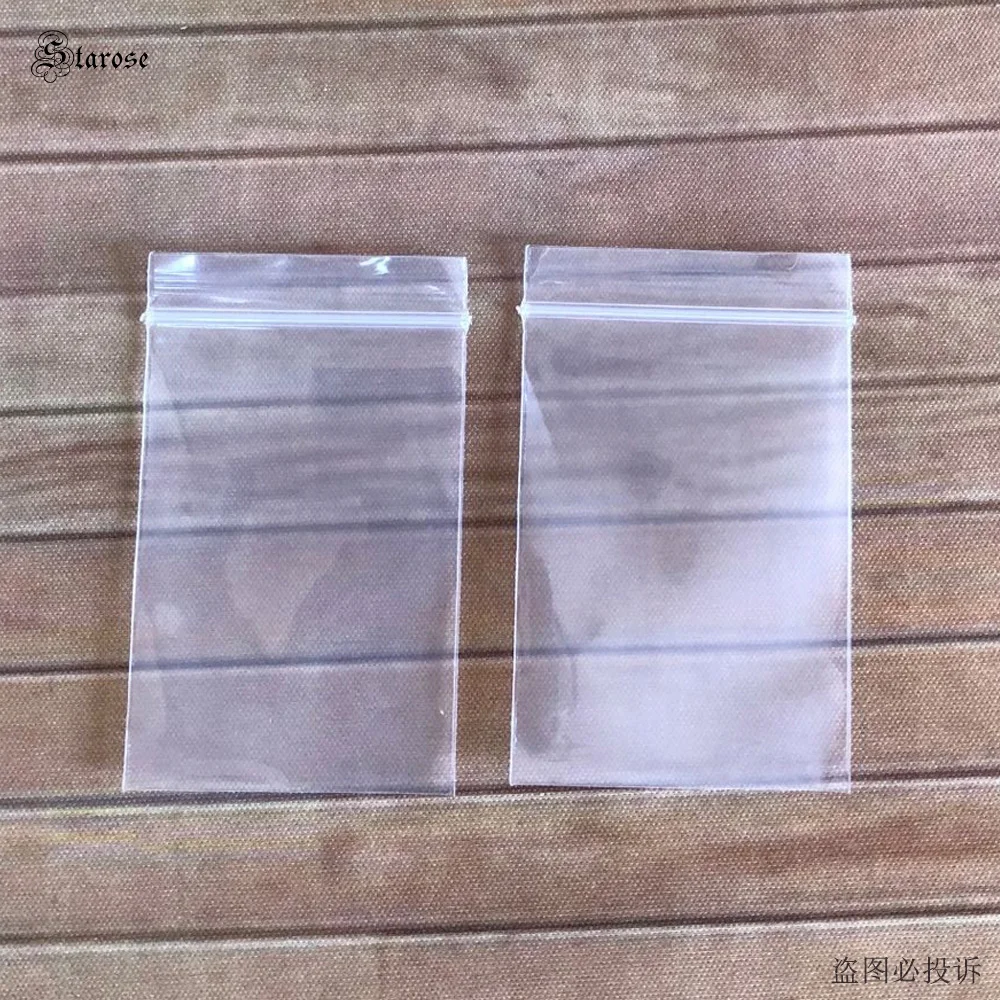 Starose 100 Teile/los Neue 4x6 cm Daumen Up Druck Klare Druckverschlussbeutel Glück Schmuck Verpackung ZIP Beutel wasserdichte Kunststoff Versiegelt Beutel – Detail 5