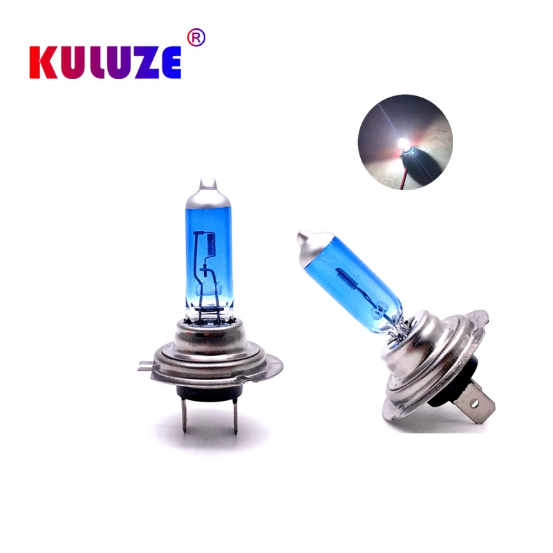 

2pcs H7 55W 12V Super White Headlights PX26d Quartz Halogen Bulb High Power 100W auto Lamp Fog Lights