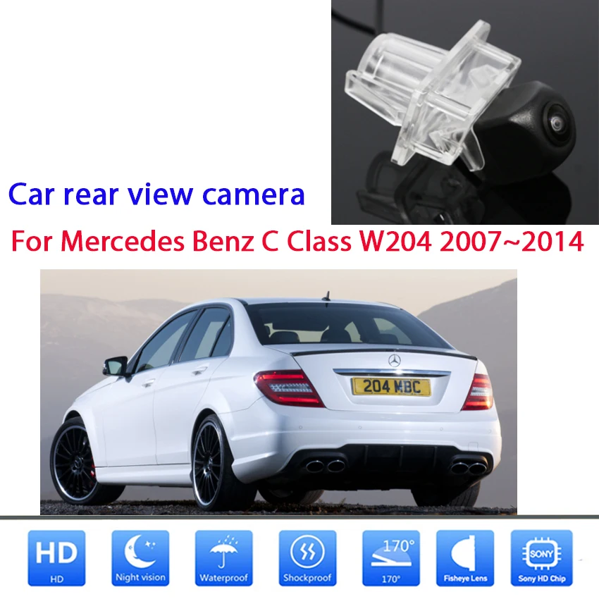 

Car Rear View Camera For Mercedes Benz C Class W204 2007 2008 2009 2010 2011 2012 2013 2014 HD Night Vision Car Reverse Camera