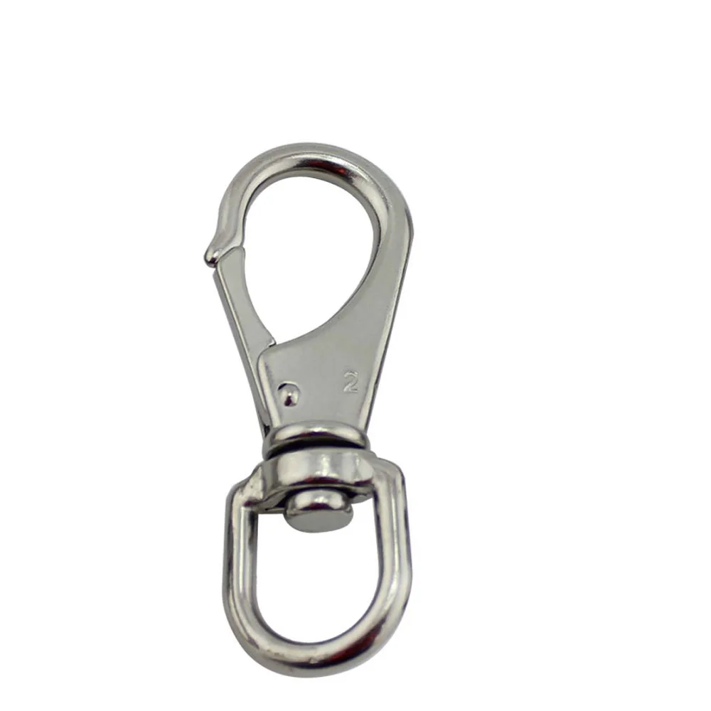 1PCS Stainless Steel 304 Swivel Snap Hook 88mm 69mm Heavy Duty For Dog Leash Key Chain Metal Swivel Snap Hook