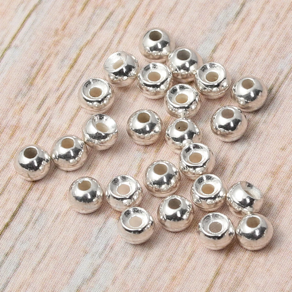 25pcs Tungsten Slotted Beads 2/2.5/2.8/3.5mm Gold Silver Copper Fly Tying Material Weight Fast Sink Jig Hook Ball Fishing Tool