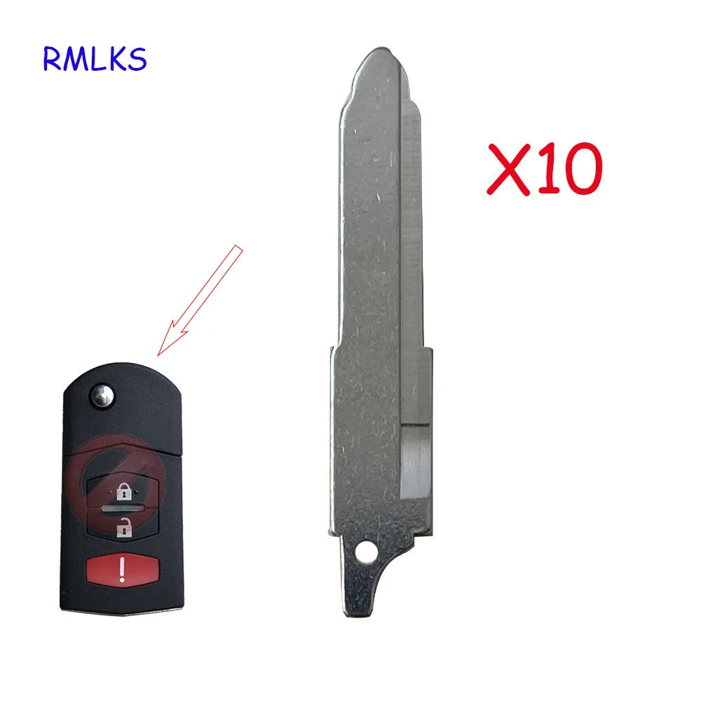 

Remote Flip Key Head Keyless Replacement Uncut MAZ24R Blade Blank For Mazda 2 3 5 6 RX8 MX5 CX-7 Flip Folding Remote Key Fob