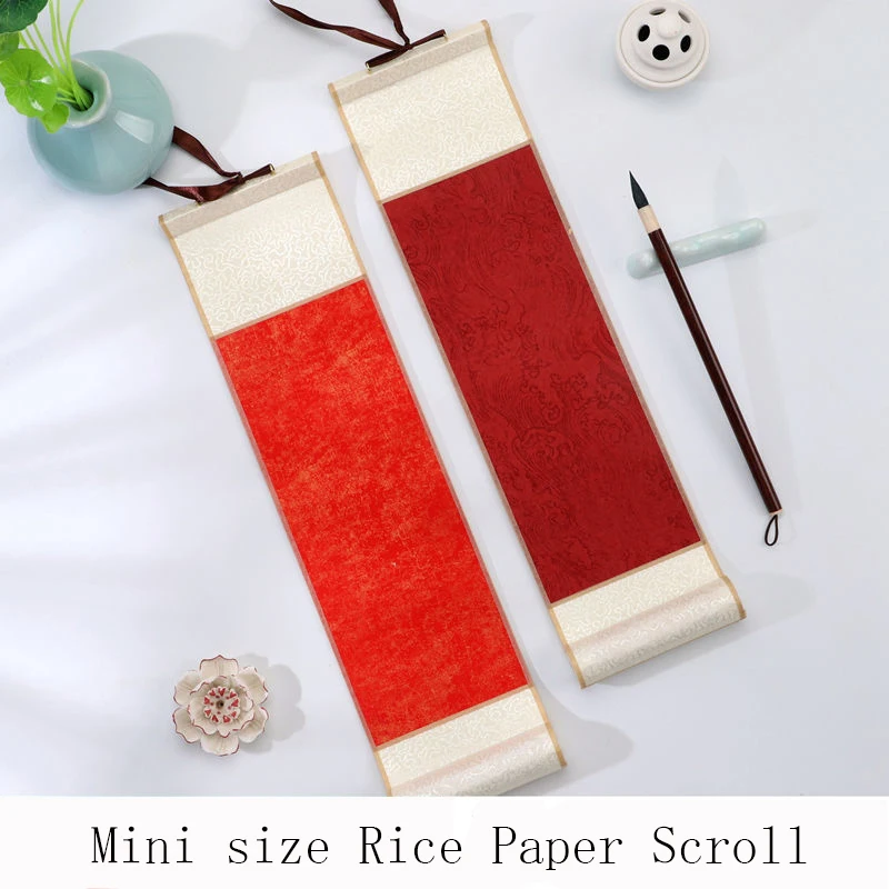 

1piece,Mini Size Small Size,Vertical Chinese Xuan Paper Hanging Scroll Calligraphy Writing Chinese Rice Paper Painting Supplies