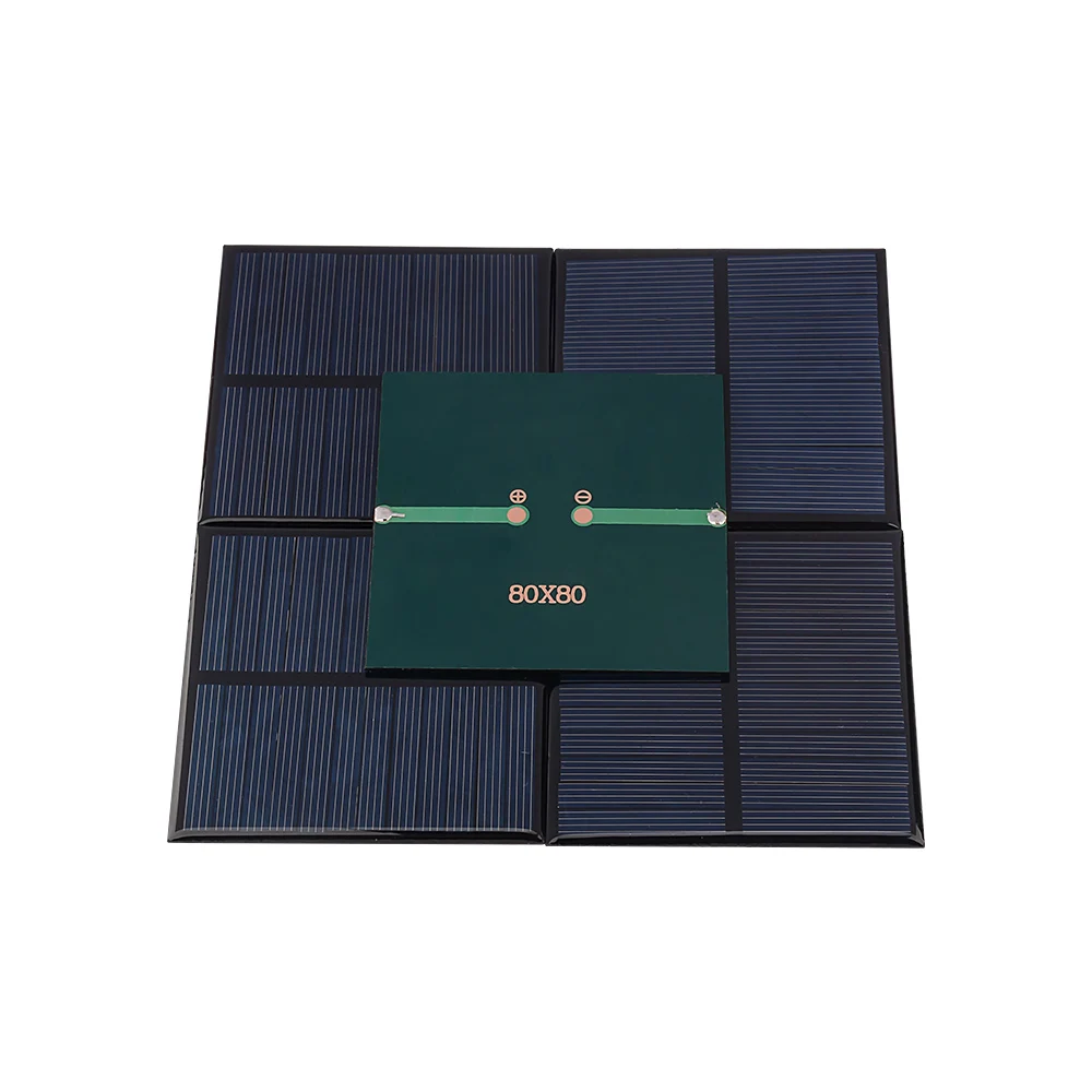 SUNYIMA 5PCS 6V 150mA 80*80mm Solar Panels Polycrystalline Silicon Solar Panel DIY Battery Power Charge Module Mini Solar