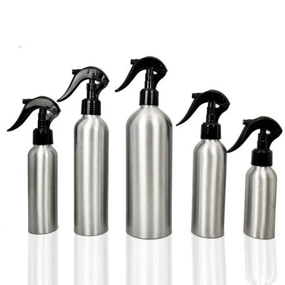 1pc 30-500ml garrafas de pulverizador vazias garrafa de alumínio pulverizador da bomba pulverizador fino névoa spray garrafas recarregáveis água spray sprinkler