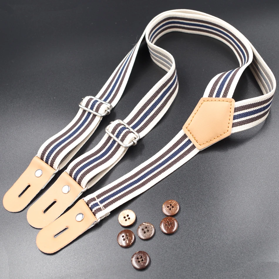 Baby Suspenders New Leather Braces Buttons Tirantes Kids Suspensorio Children Bretelles Hommes Jartiyer Bretels