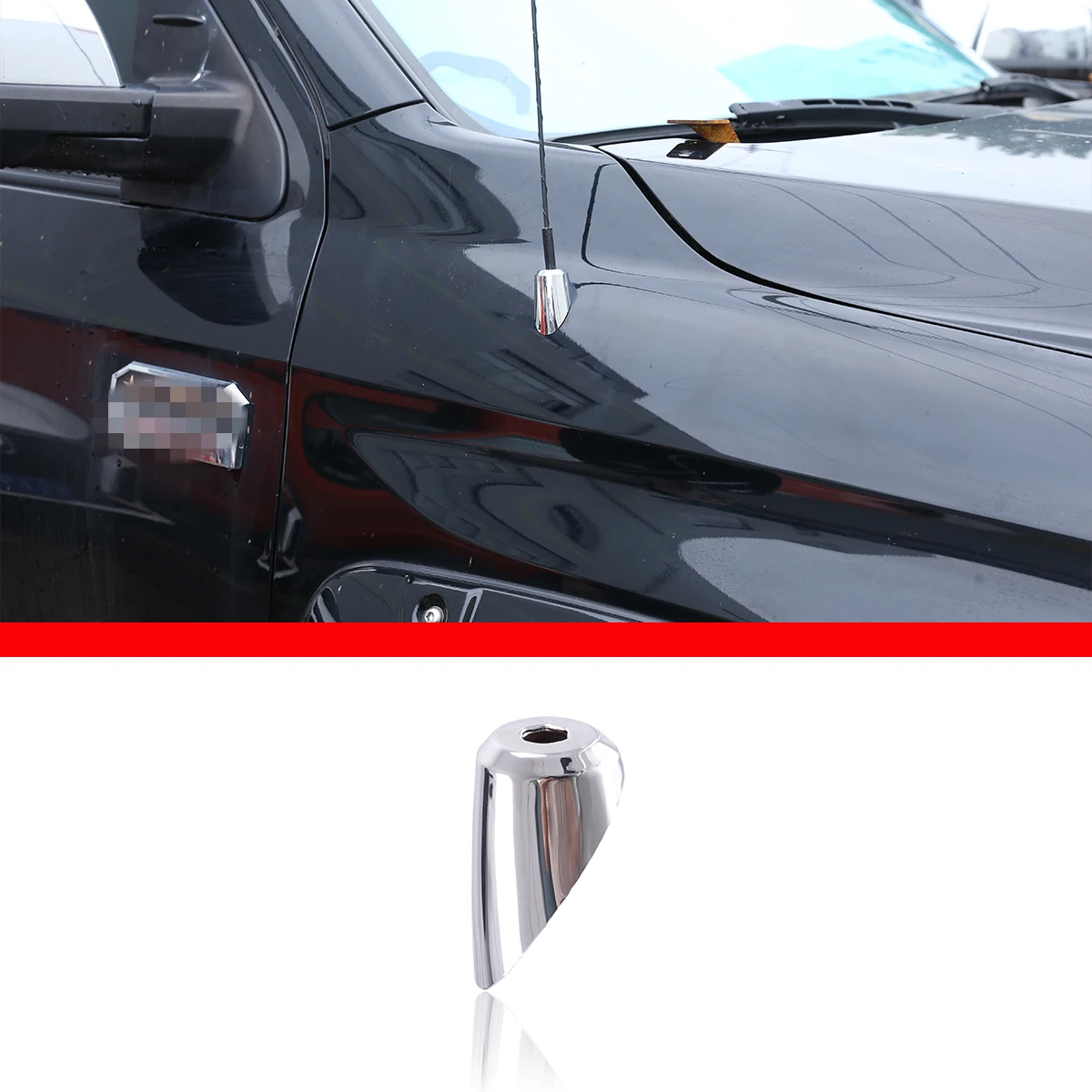 

For 2014-2020 Toyota Tundra ABS antenna decoration cover sticker car exterior accessories