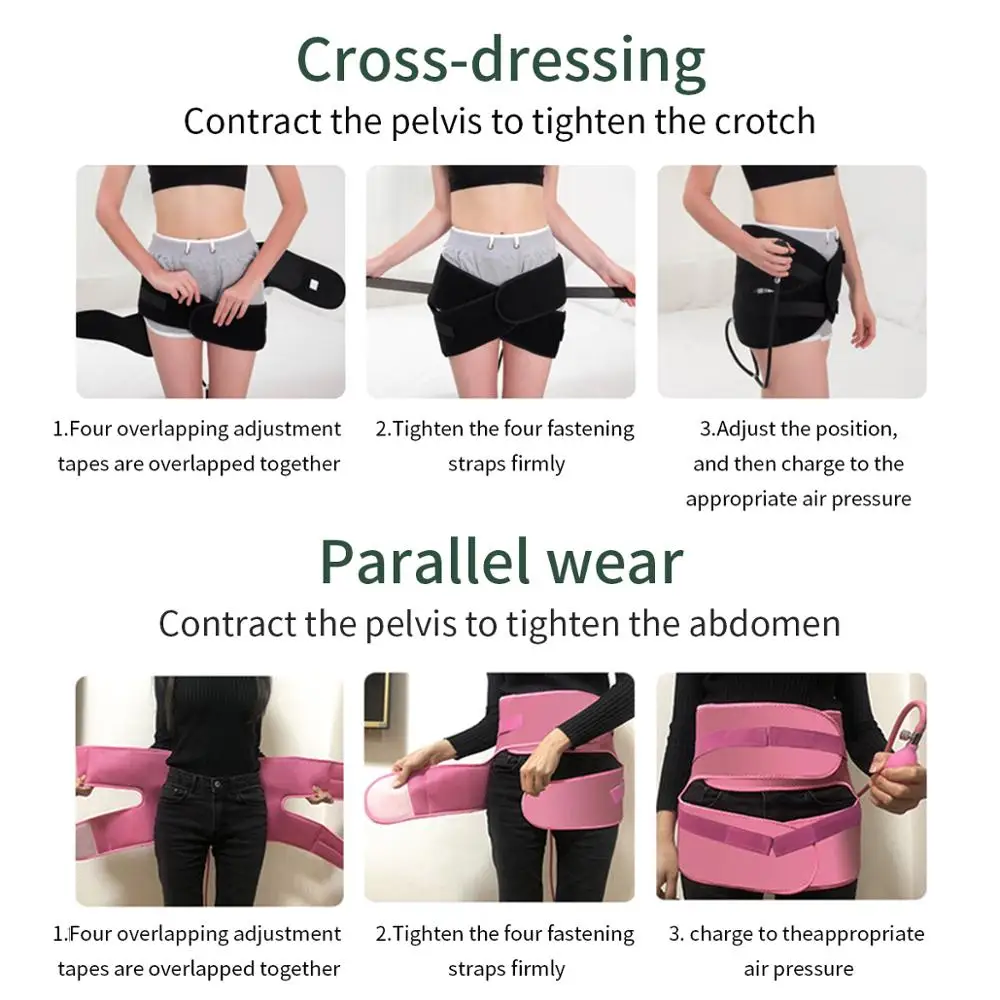 Women Pelvic Correction Inflatable Belt Body Shaper Postpartum Recovery Lift Hip Abdomen