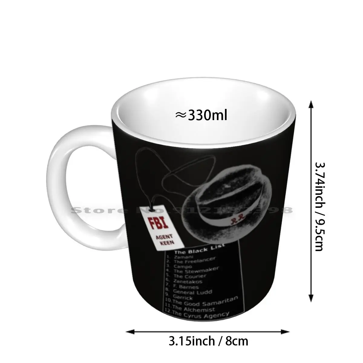 The Black List Top 12 Coffee Mug Ceramic Mugs Coffee Cups Milk Tea Mug Blacklist Black List The Black List James Spader Tv Show