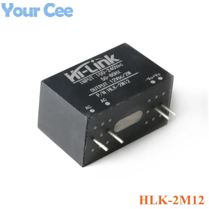 HLK-2M03 HLK-2M05 HLK-2M09 HLK-2M12 AC-DC Power Module AC to DC Mini Isolation Switch Power Supply Module 220v to 3.3v 5v 9v 12v