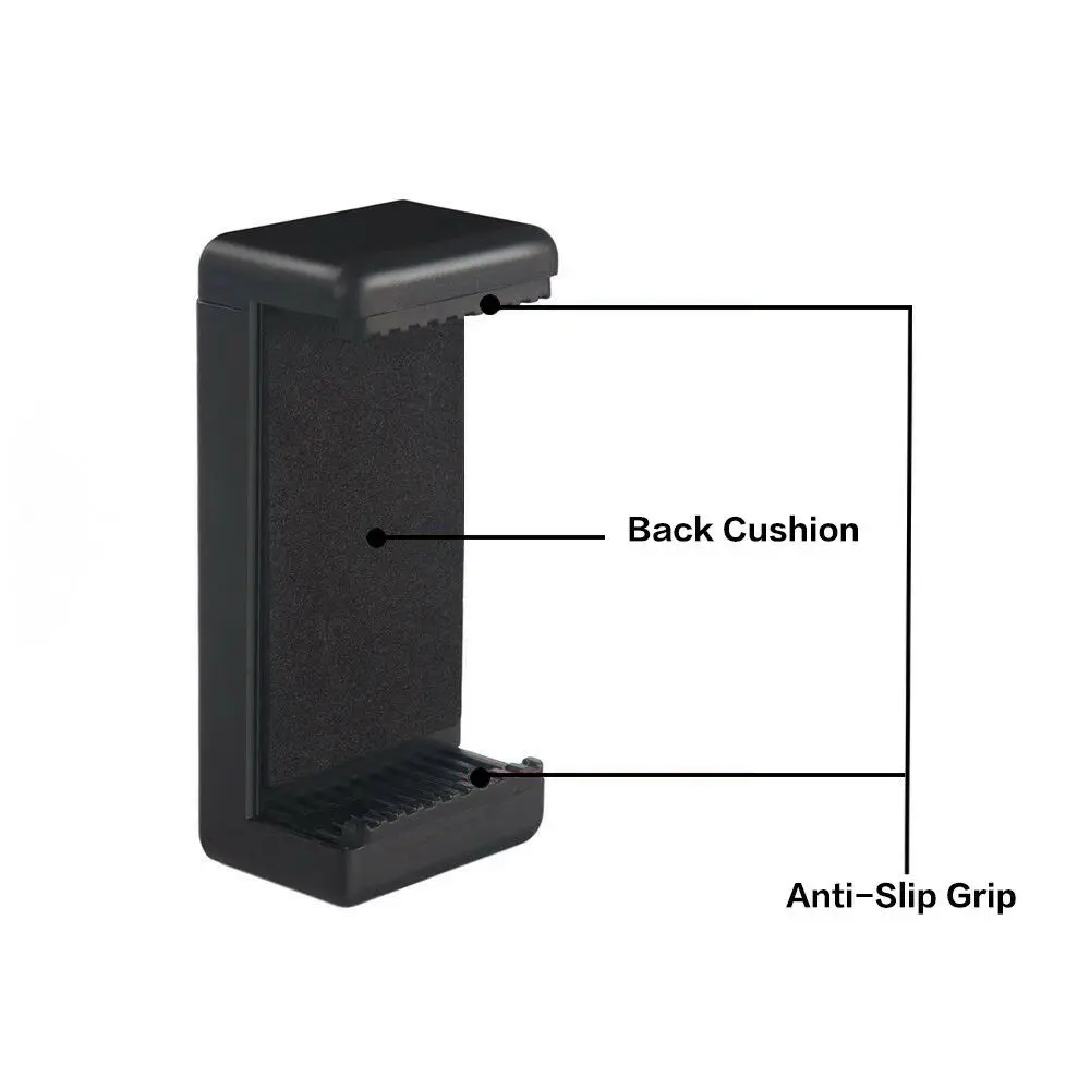 Adaptador de montaje en trípode, soporte para cortapelos para teléfono móvil, soporte Vertical 360 con orificio para tornillo de 1/4 para teléfono y