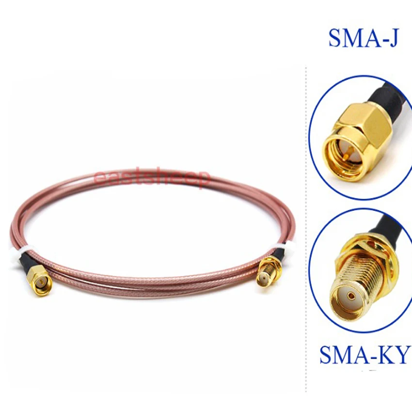 

5PCS/Lot SMA-J To SMA-KY Plug Connector RF Coaxial Extension Pigtail Cable High Frequency RG316 10CM/15CM/20CM/30CM/50CM