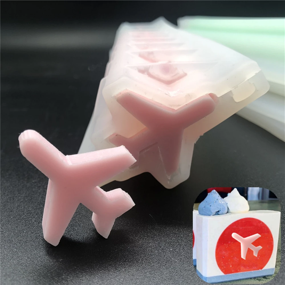 Airplane Tube Column Silicone Soap Mold Violin Penguin Snail Animal Shape Silicone Tube Mold Embed Soap Making Supplies