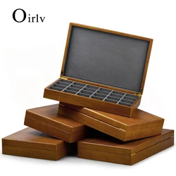 Oirlv Solid Wood Jewelry Multifunctional Storage Jewelry box Necklace Pendant Ring Storage Display Stand Jewelry Storage