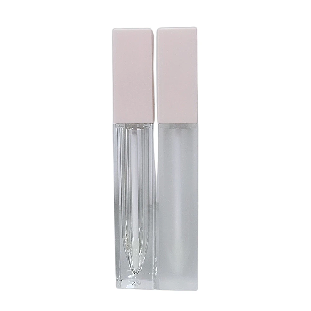 1pc 7ml Empty Lip Gloss Tube DIY Plastic Elegant Clear Bottle Liquid Cosmetic Container Square Lipgloss Lip Balm Bottles