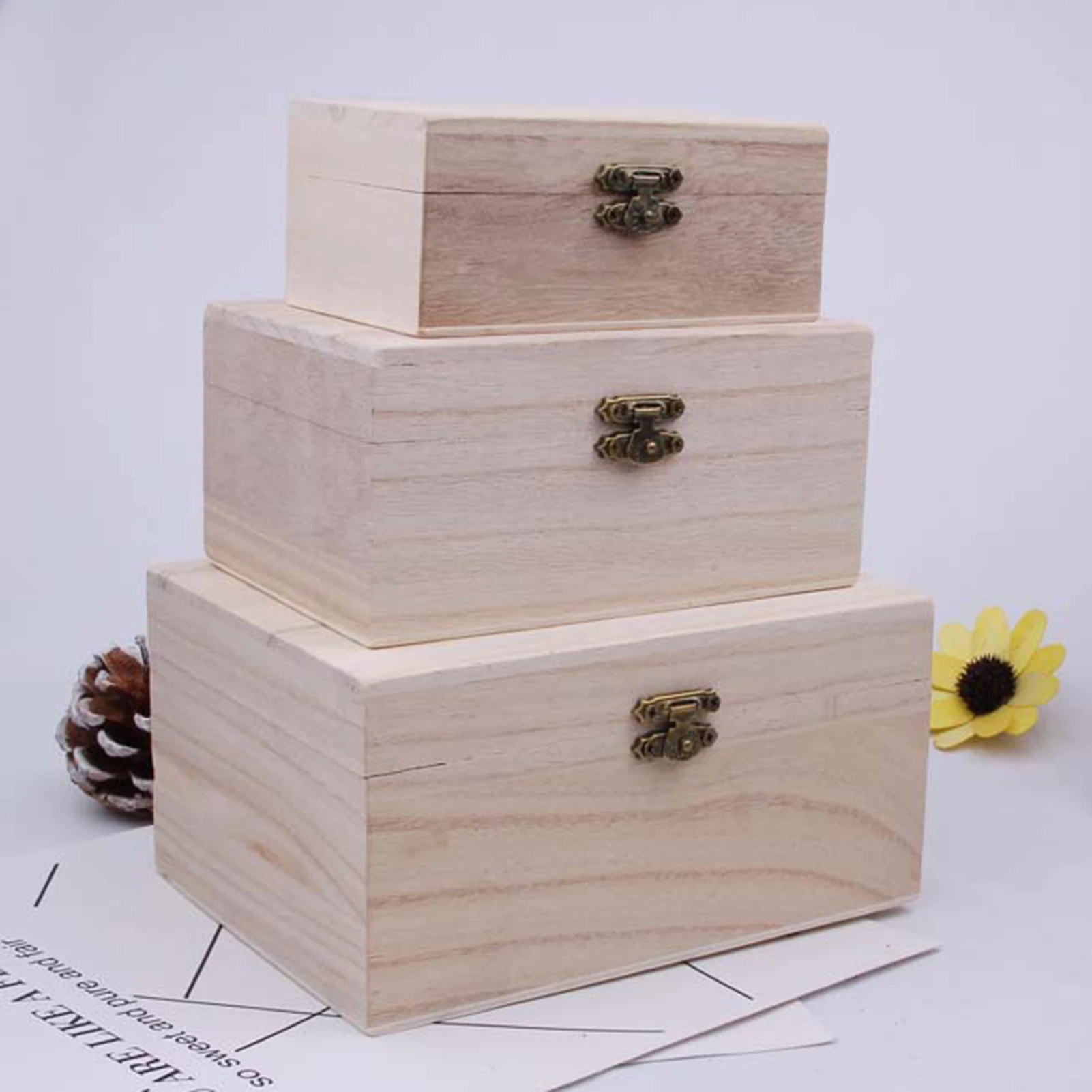 Jewelry Organizer Large Jewelry Box High Capacity Jewelry Casket Makeup Storage Makeup Organizer Wooden  Beauty Travel Box