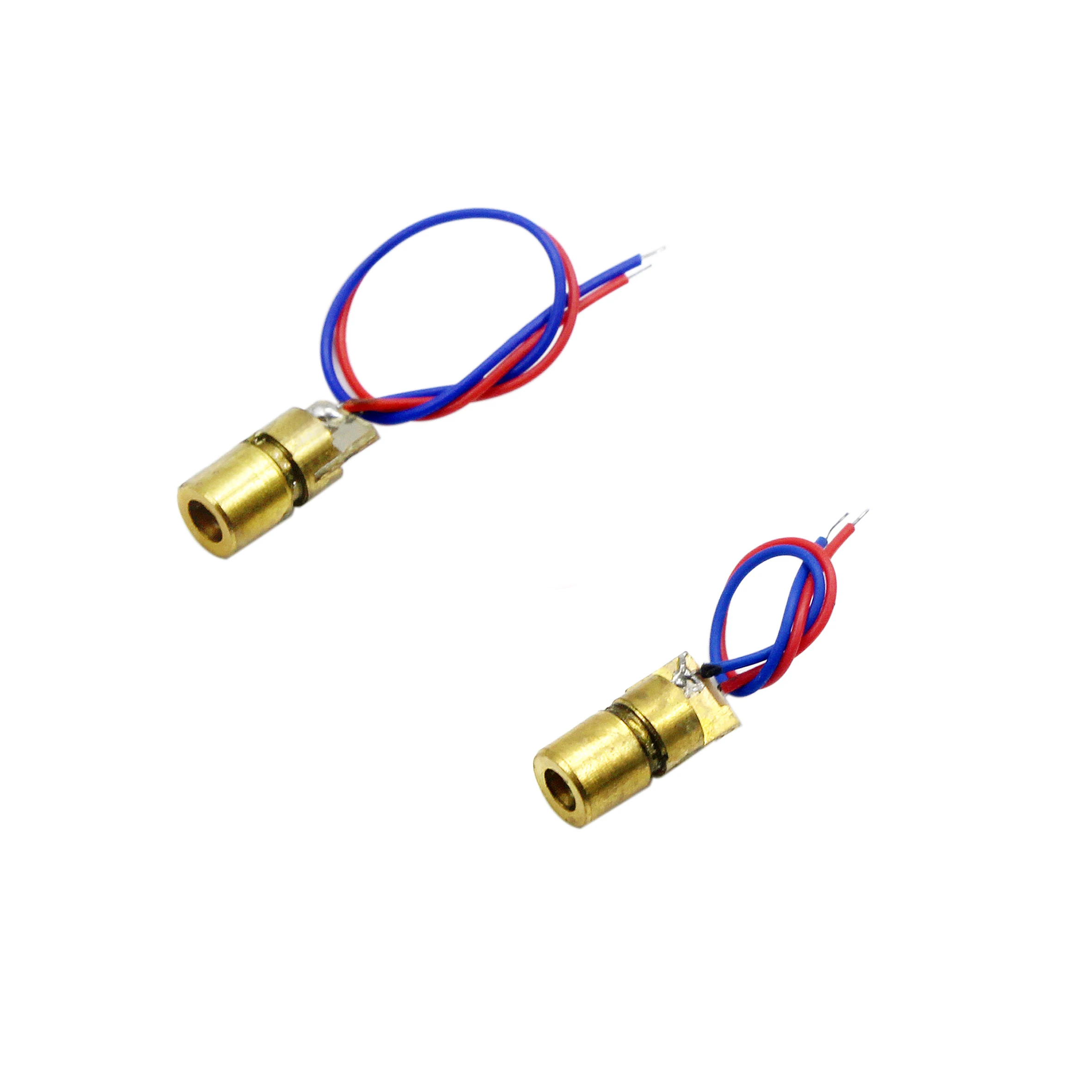 5PCS Laser Diode 650nm 3V/5V 5mW Red Point Laser Module Head Glass Lens Focusable Industrial Class