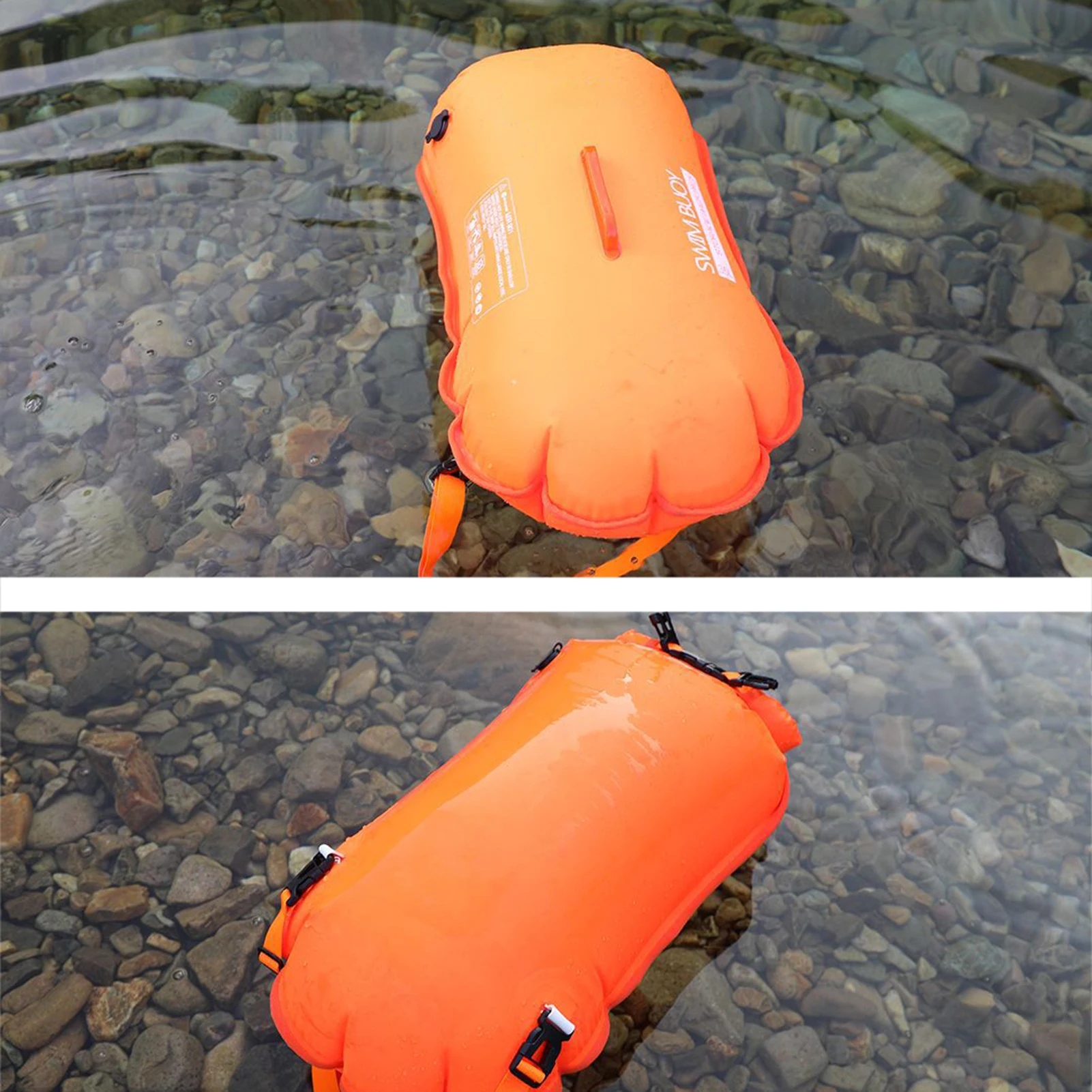 NEW 28/35L Swim Buoy Waterproof Dry Bag Swim Safety Float for Boating Kayaking Fishing Rafting Swimming Training