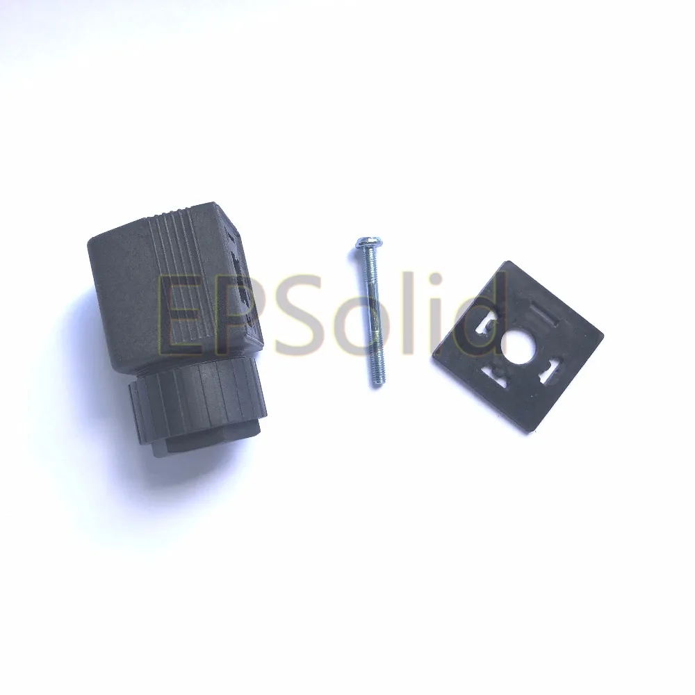 Free Shipping 10PCS/LOT 18mm PLUG FOOT DISTANCE DIN43650A Connector Plugs 2508 Type Connectors