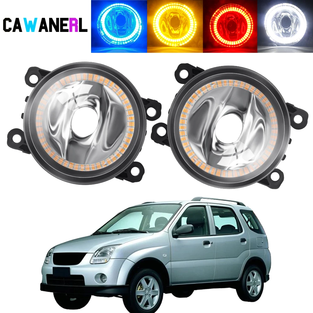 2 X Angel Eye Fog Light Assembly Car Halo Ring Fog Daytime Running Lamp DRL 12V For Subaru Justy III (G3X) Hatchback 2003-2008