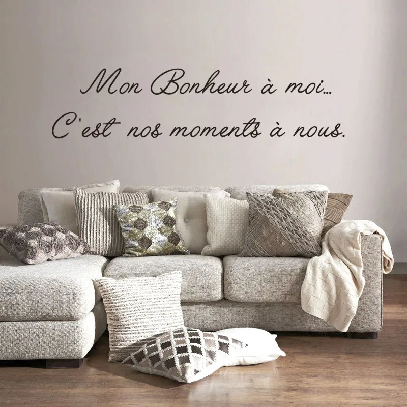 French Offer Home Decoration Sticker Vinyl Wall Decal Mural Art Wallpaper Living Room Decoration Home Poster Wall Decals