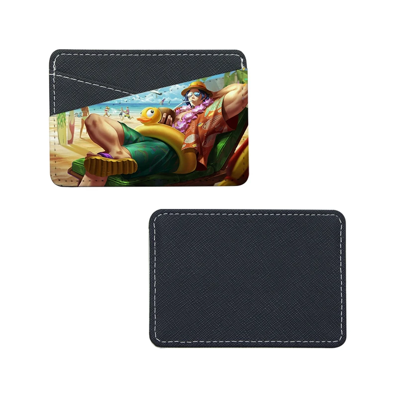 10pcs/lot Blank Sublimation Leather Card Bag Holder For Heat Transfer Printing Consumables DIY