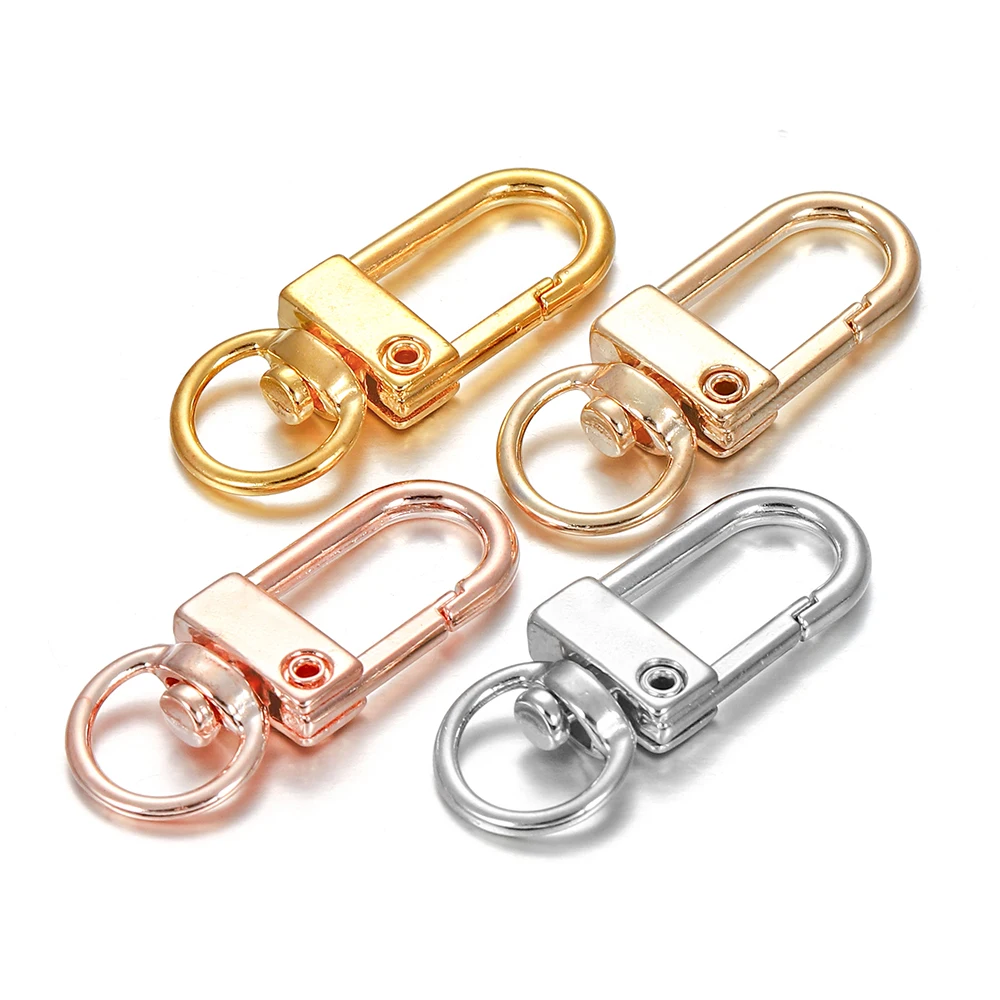 

10Pcs/Lot Metal Rotatable Lobster Clasp Buckle Bag Hook Keychain Chain Connectors for DIY Dog Key Jewelry Making Accessories