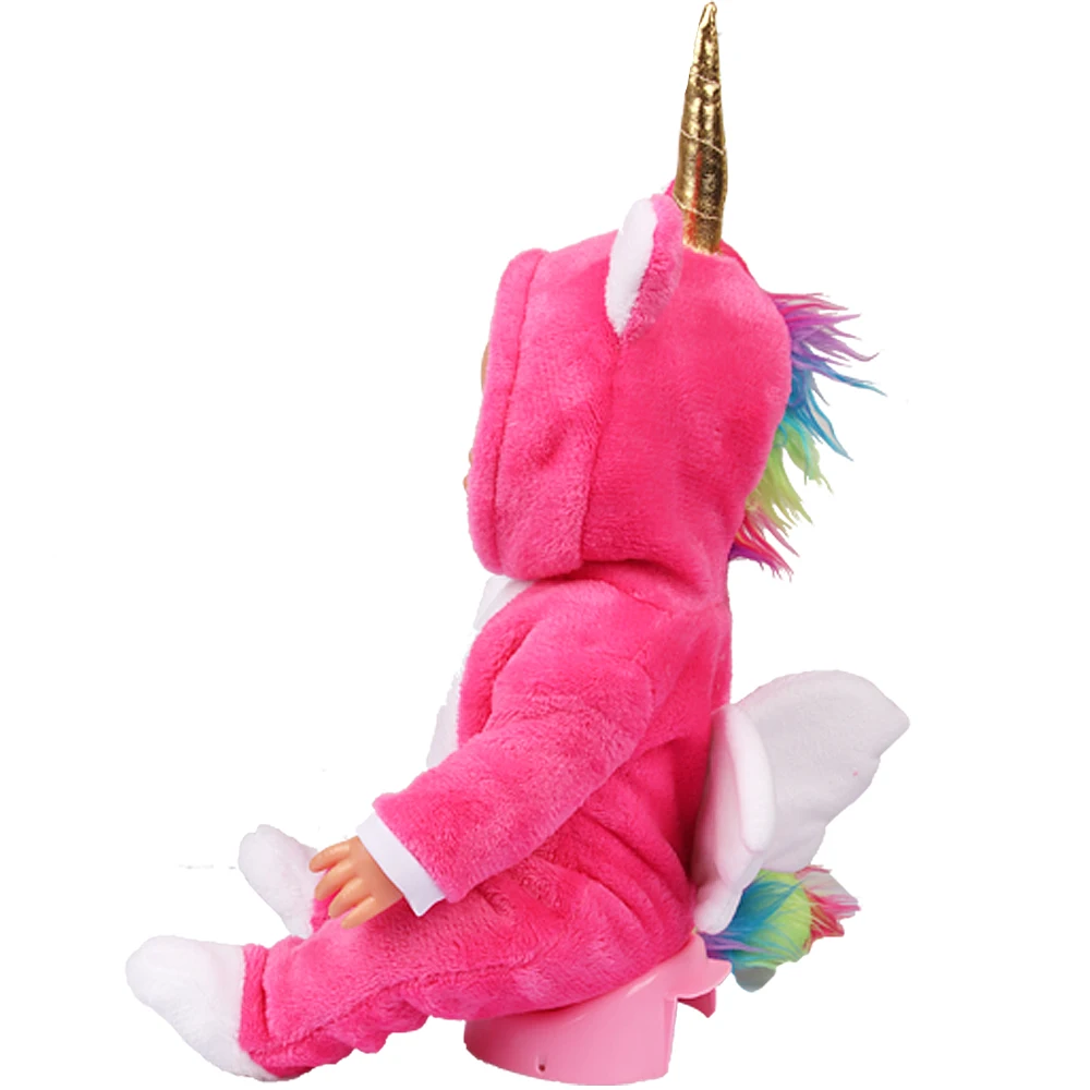 เสื้อผ้าตุ๊กตา43ซม.Smile ยูนิคอร์นกับปีกชุดตุ๊กตาเสื้อผ้าตุ๊กตาอเมริกันชุด Rompers Baby New Born ตุ๊กตา Reborn เสื้อผ้า