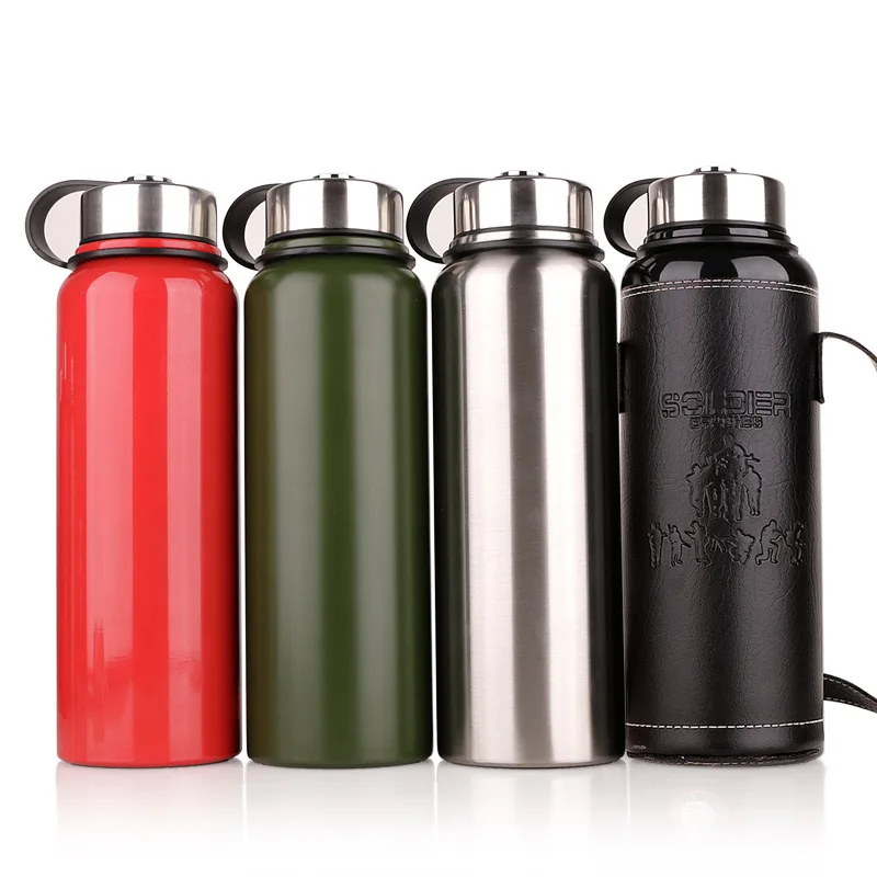 

800ml/1000ml Portable Thermos Large Capacity Thermos Bottle Insulation Vacuum Flask Water Bottle For Outdoor