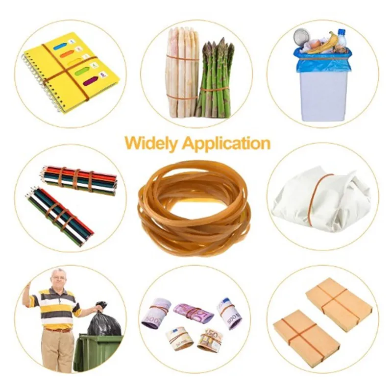 50Pcs Large Rubber Bands,70*3mm Elastic Bands Esee Heavy Duty Trash Can Band for Home Office Supply, Garbage Cans, File Folders